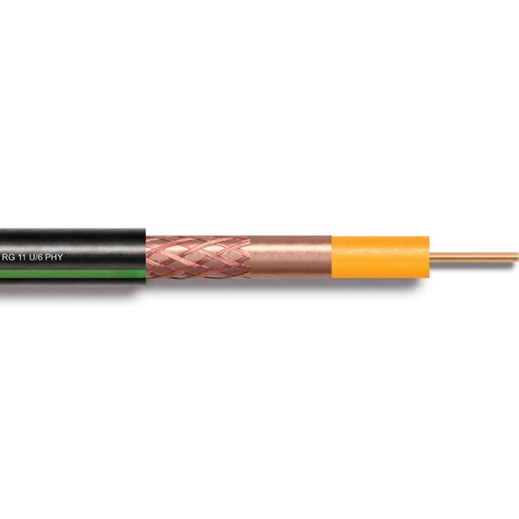 RG 11 U/6 PHY-PVC (Cu/Cu Trishield)