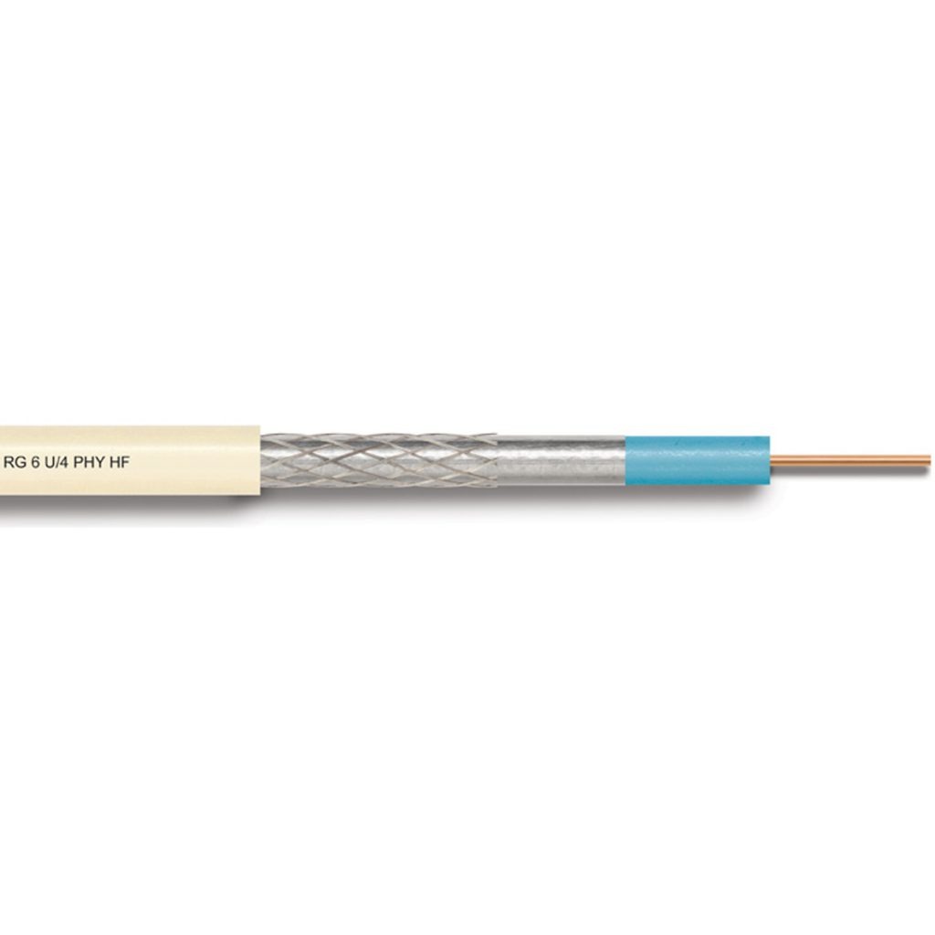 RG 6 U/4 PHY-HF (Cu/Al Trishield)